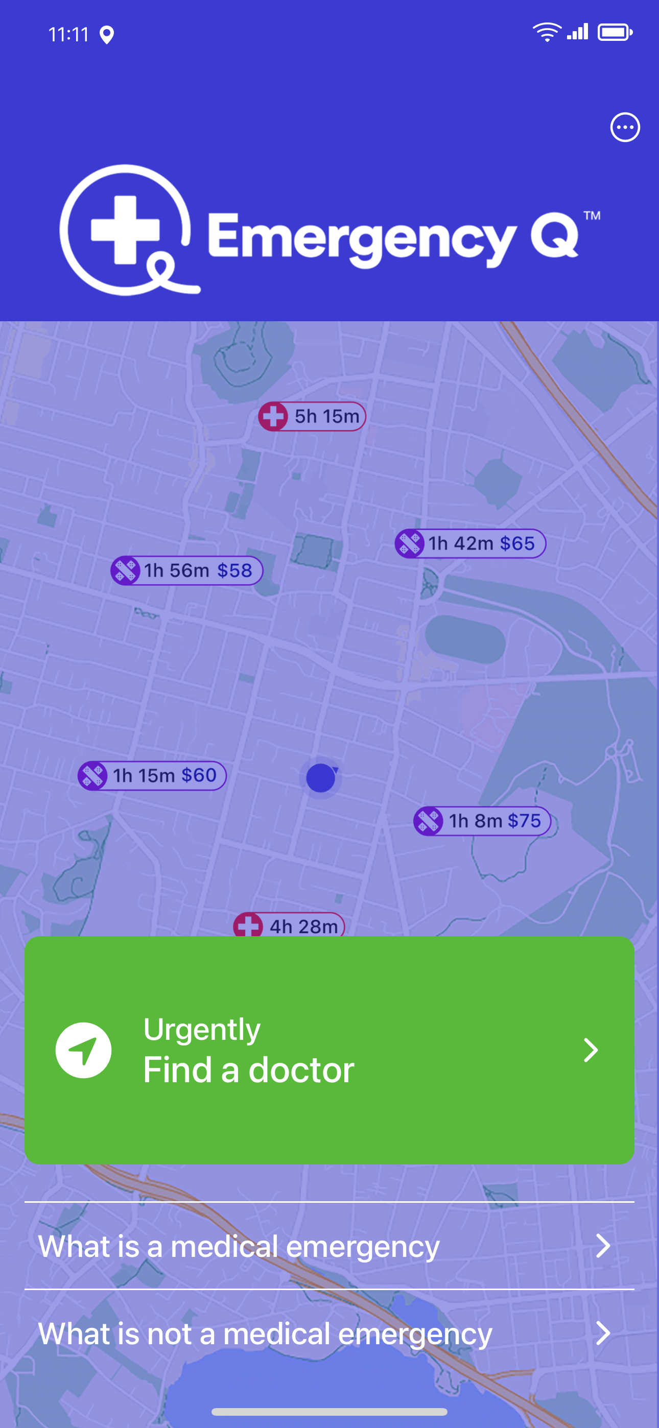 Emergency Q mobile app